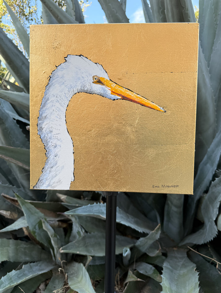 Golden Egret #1 by Emil Morhardt |  Context View of Artwork 