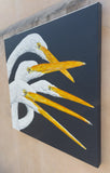 Original art for sale at UGallery.com | If You See Something... by Emil Morhardt | $2,400 | acrylic painting | 30' h x 30' w | thumbnail 2
