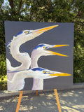 Original art for sale at UGallery.com | That's Saying Something by Emil Morhardt | $2,400 | acrylic painting | 30' h x 30' w | thumbnail 3
