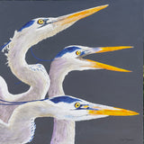 Original art for sale at UGallery.com | That's Saying Something by Emil Morhardt | $2,400 | acrylic painting | 30' h x 30' w | thumbnail 1