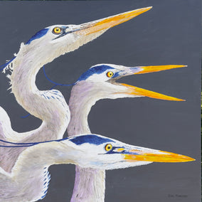 acrylic painting by Emil Morhardt titled That's Saying Something