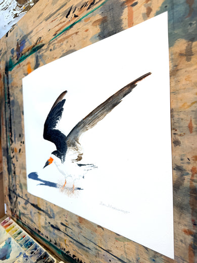 Hard Landing by Emil Morhardt |  Side View of Artwork 