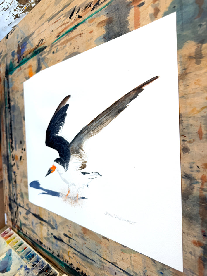 Hard Landing by Emil Morhardt |  Side View of Artwork 