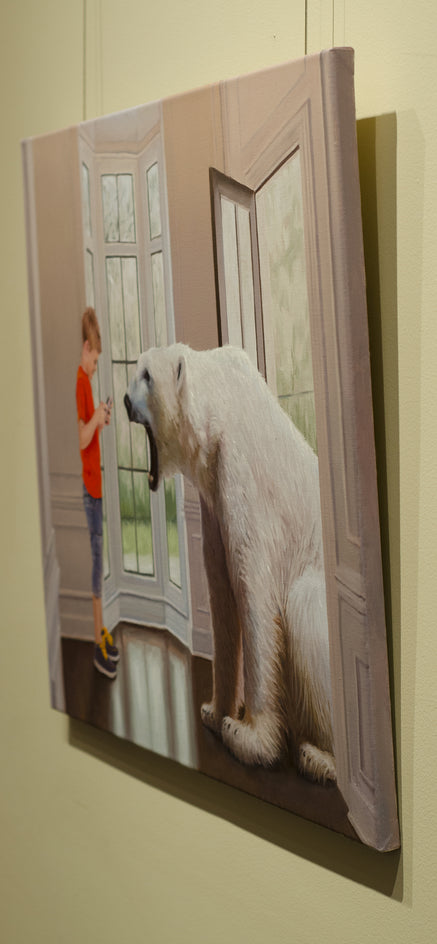 Digital World by Eric Vanasse |  Side View of Artwork 