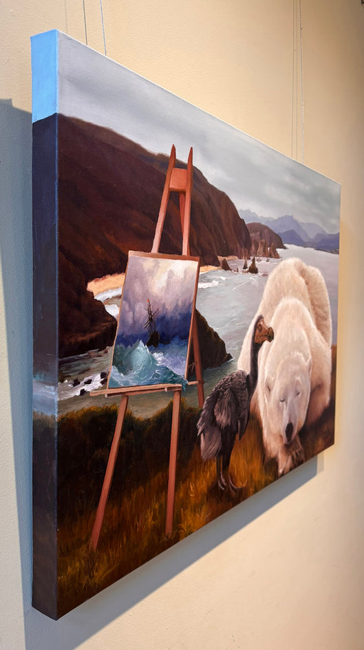 Discovering New Worlds by Eric Vanasse |  Side View of Artwork 