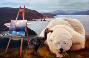 Original art for sale at UGallery.com | Discovering New Worlds by Eric Vanasse | $2,450 | oil painting | 24' h x 36' w