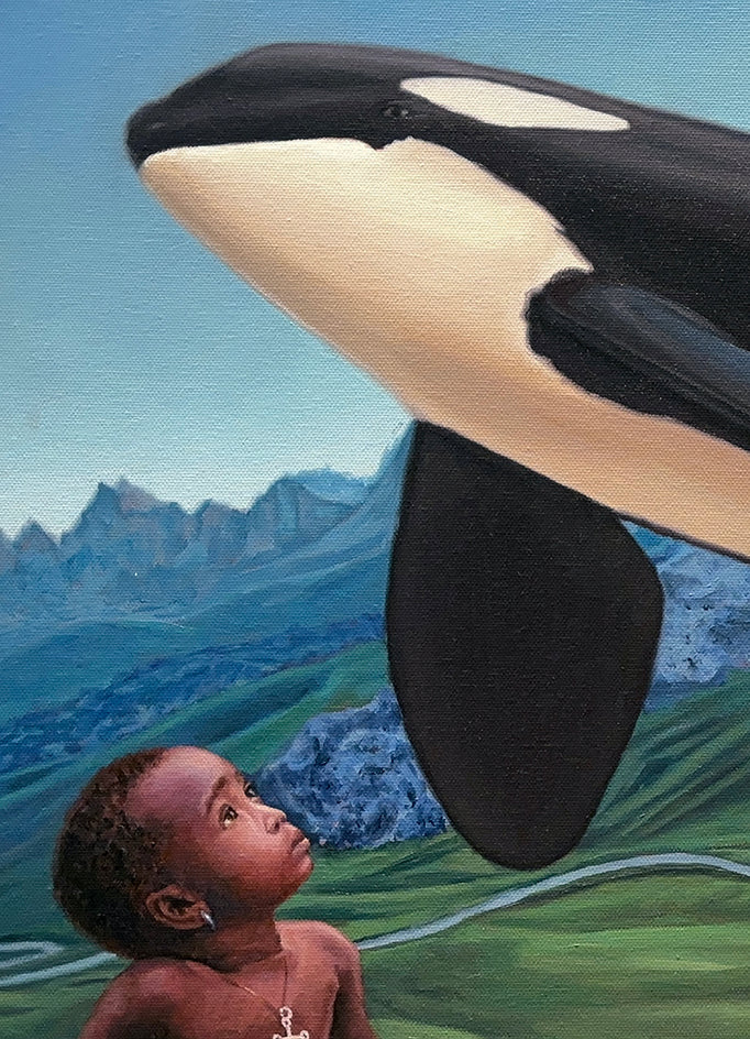 Dreaming of the Ocean by Eric Vanasse |  Closeup View of Artwork 