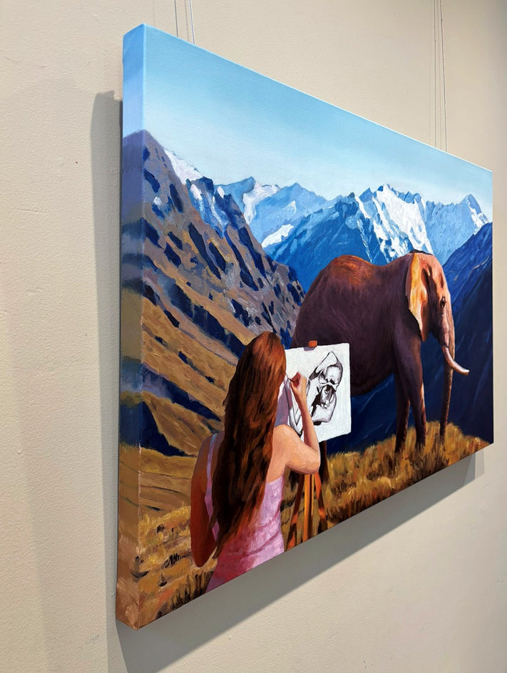 Keeping Records by Eric Vanasse |  Side View of Artwork 