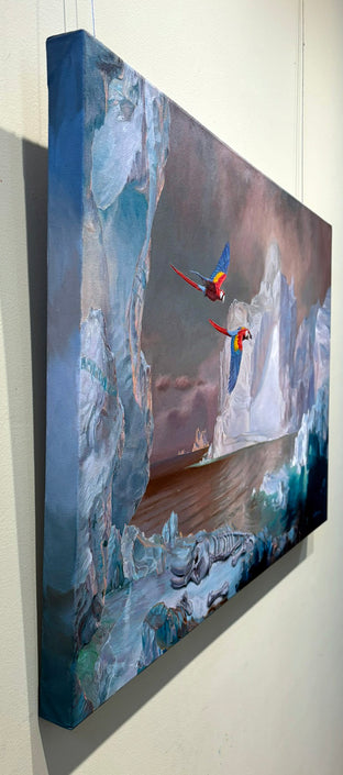 Searching for Paradise by Eric Vanasse |  Side View of Artwork 