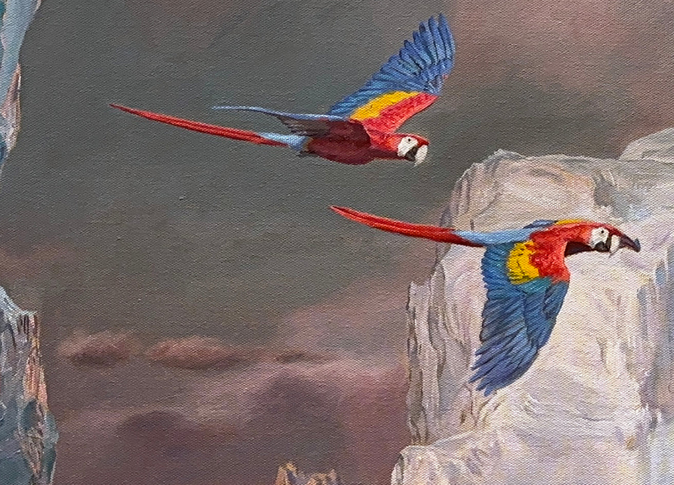 Searching for Paradise by Eric Vanasse |  Closeup View of Artwork 