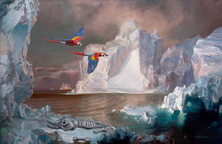 oil painting by Eric Vanasse titled Searching for Paradise