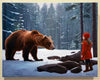 Original art for sale at UGallery.com | Winter Encounter by Eric Vanasse | $2,650 | oil painting | 24' h x 36' w | thumbnail 3