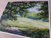 Original art for sale at UGallery.com | A Green Field. by Erika Fabókné Kocsi | $600 | watercolor painting | 10' h x 13' w | thumbnail 2