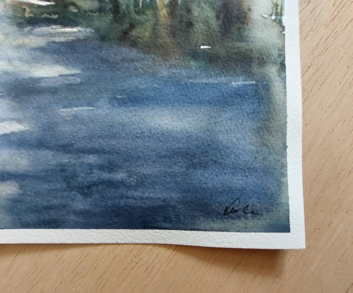 Above the Road. by Erika Kocsi |  Side View of Artwork 