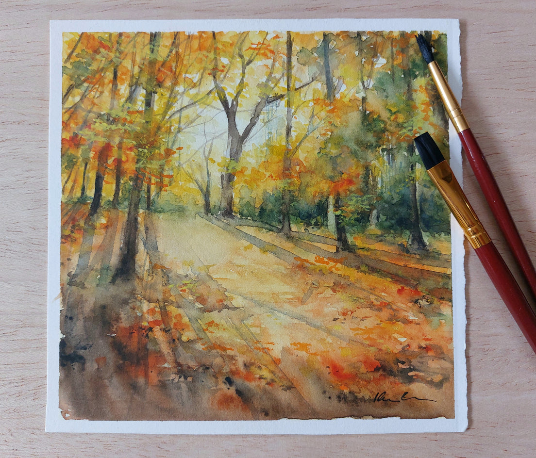 Autumn Sunshine. by Erika Kocsi |  Context View of Artwork 