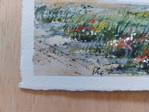 Original art for sale at UGallery.com | Distant Storm Cloud. by Erika Kocsi | $500 | watercolor painting | 9' h x 10' w | thumbnail 2