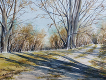Original art for sale at UGallery.com | February Sunshine. by Erika Kocsi | $1,200 | watercolor painting | 20' h x 25' w | thumbnail 1