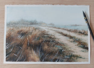 Foggy October. by Erika Kocsi |  Side View of Artwork 