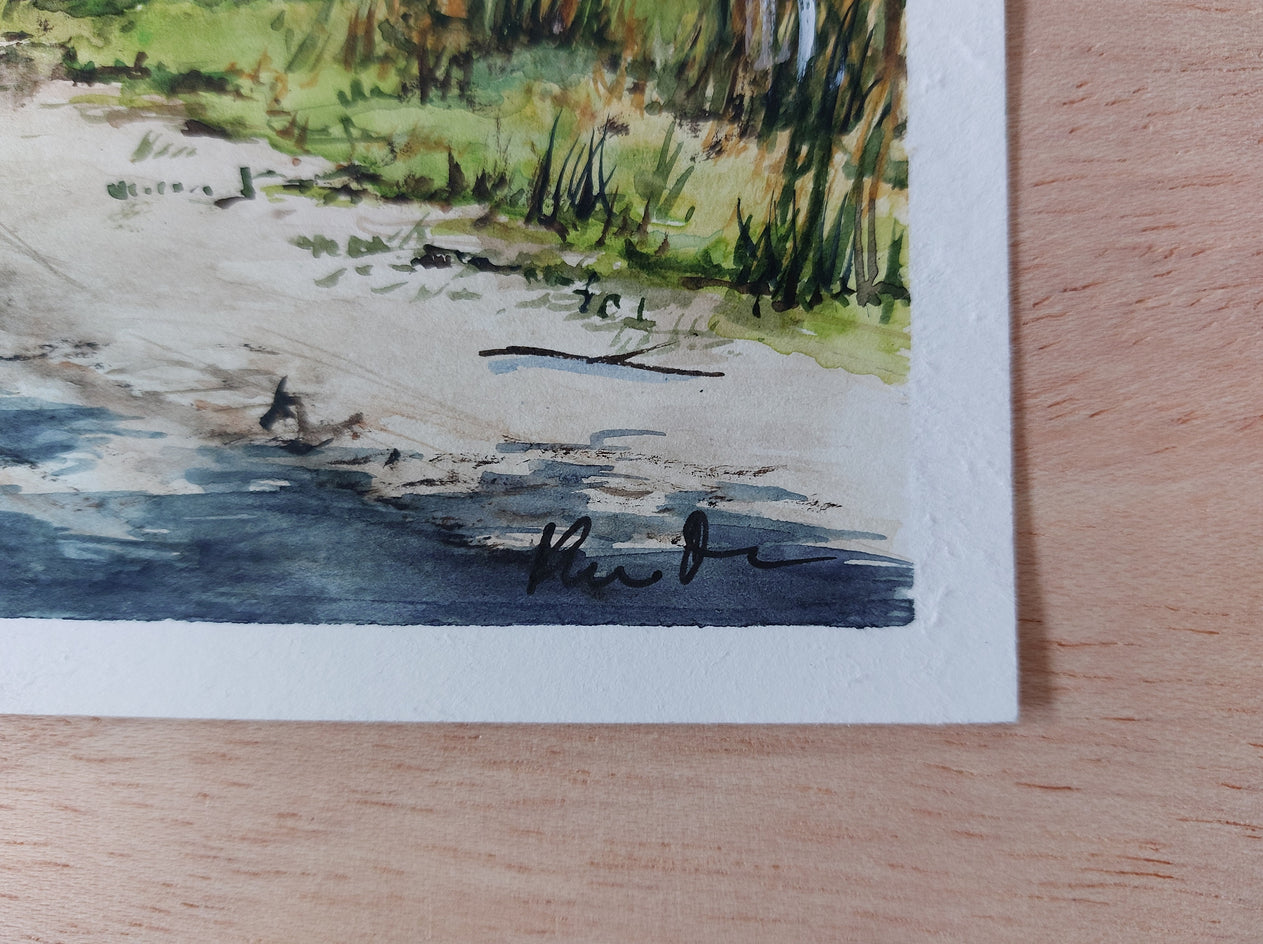 In the Middle of June. by Erika Kocsi |  Side View of Artwork 