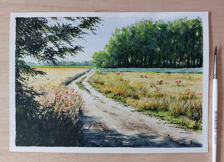 In the Middle of June. by Erika Kocsi |  Context View of Artwork 