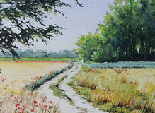 Original art for sale at UGallery.com | In the Middle of June. by Erika Kocsi | $700 | watercolor painting | 8' h x 12' w | thumbnail 4