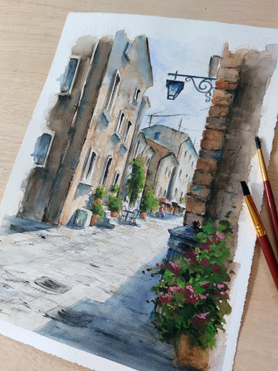 Italian Atmosphere. by Erika Kocsi |  Context View of Artwork 