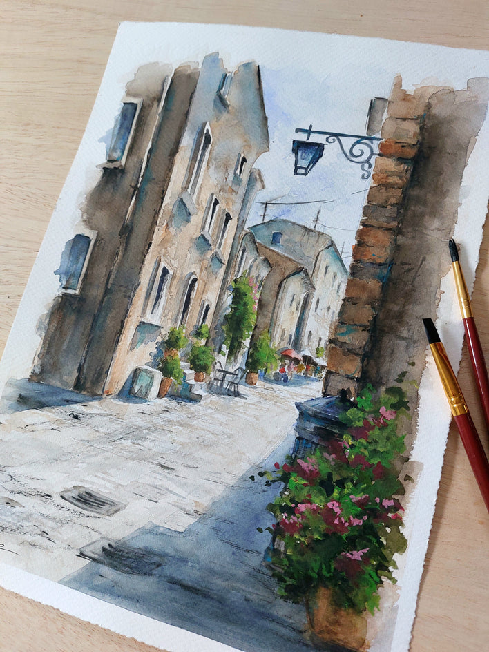 Italian Atmosphere. by Erika Kocsi |  Context View of Artwork 