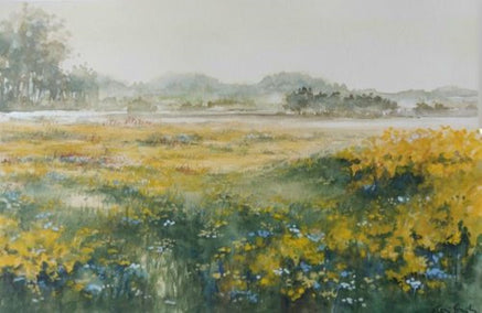 watercolor painting by Erika Kocsi titled May Morning.