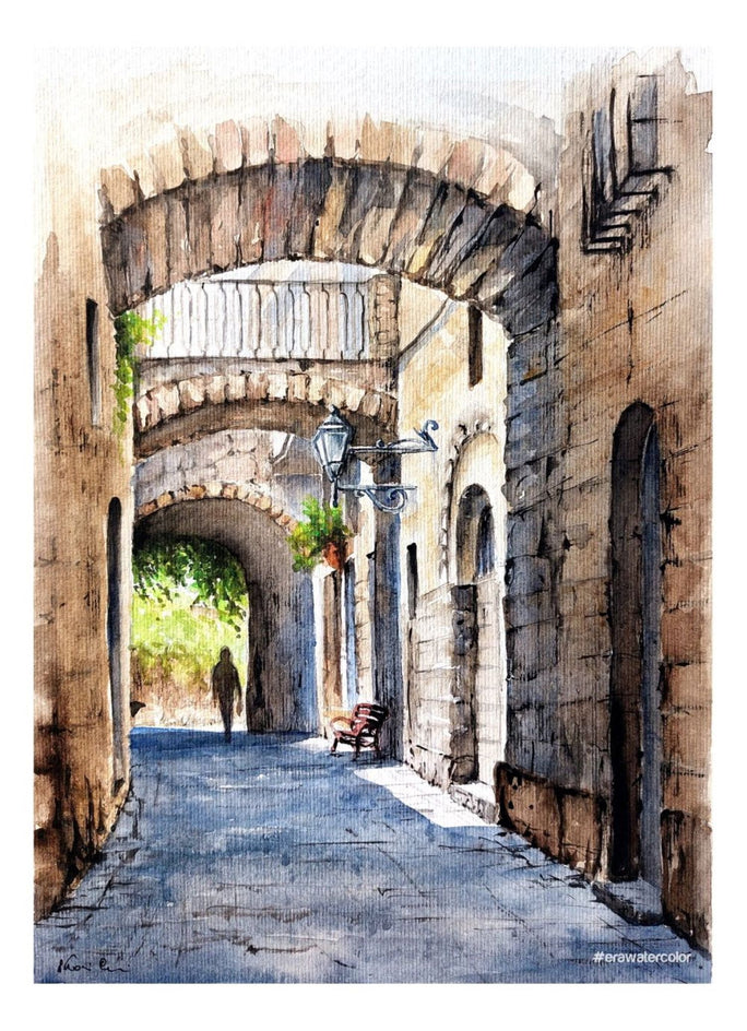 On the Streets of Orvieto. by Erika Kocsi |  Artwork Main Image 