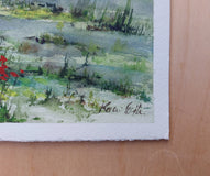 Original art for sale at UGallery.com | Shadows by Erika Kocsi | $650 | watercolor painting | 22' h x 20' w | thumbnail 4