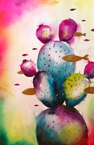 mixed media artwork by Evgenia Smirnova titled A Garden of Impossible Things