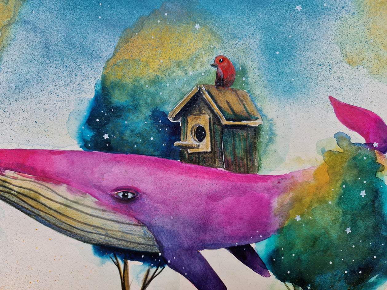 Celestial Journey by Evgenia Smirnova |  Closeup View of Artwork 