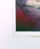 Original art for sale at UGallery.com | Giraffe and the Golden Tree by Evgenia Smirnova | $700 | mixed media artwork | 23' h x 15' w | thumbnail 2