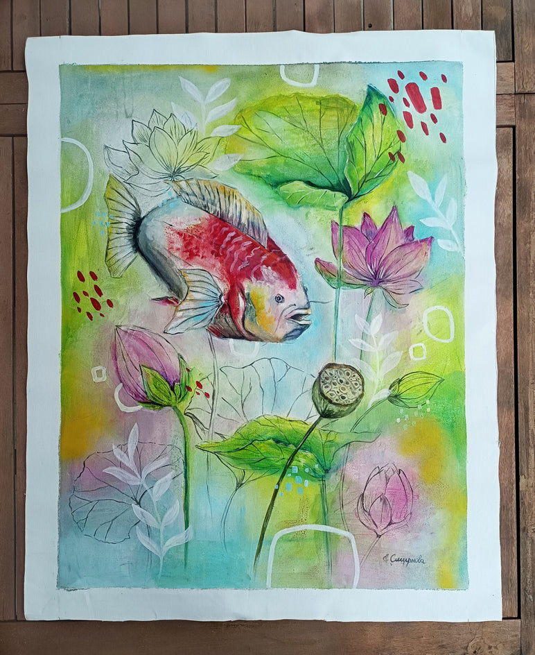 Japanese Lake by Evgenia Smirnova |  Context View of Artwork 