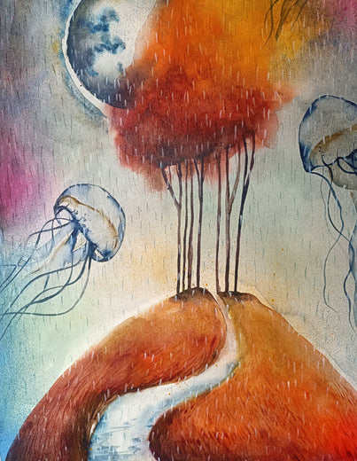 Quiet Storm Within by Evgenia Smirnova |   Closeup View of Artwork 
