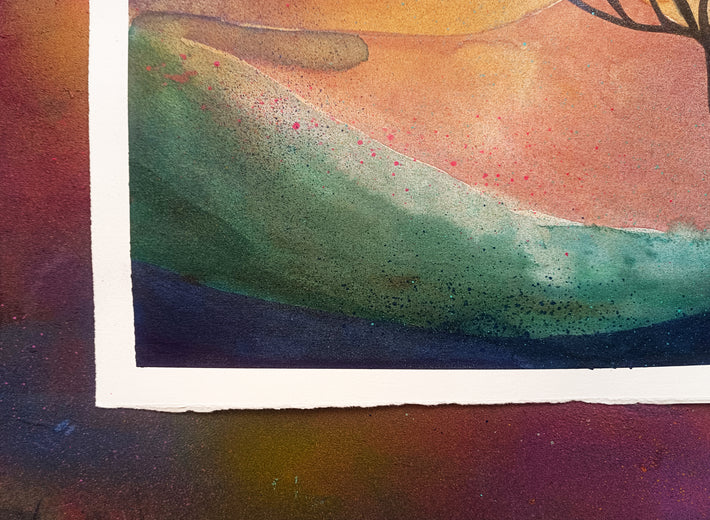 Silent Horizon by Evgenia Smirnova |  Side View of Artwork 