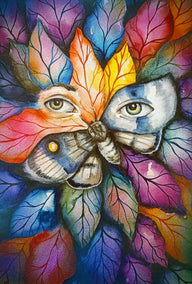 mixed media artwork by Evgenia Smirnova titled The Language of Transformation