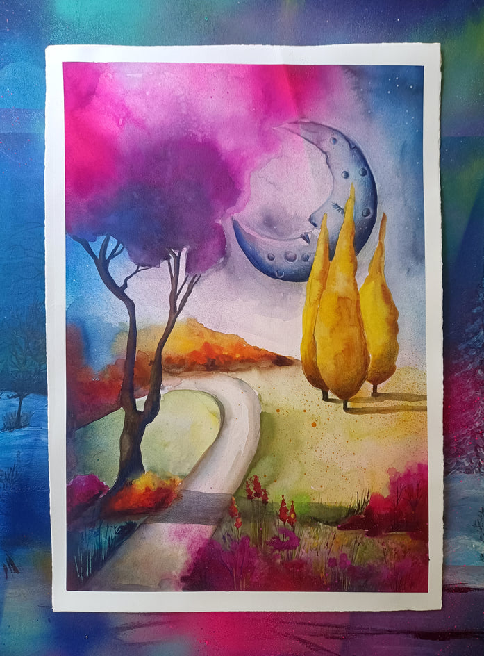 The Sleeping Moon by Evgenia Smirnova |  Context View of Artwork 