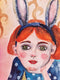 Original art for sale at UGallery.com | Whisper of Childhood by Evgenia Smirnova | $700 | mixed media artwork | 23' h x 15' w | thumbnail 4