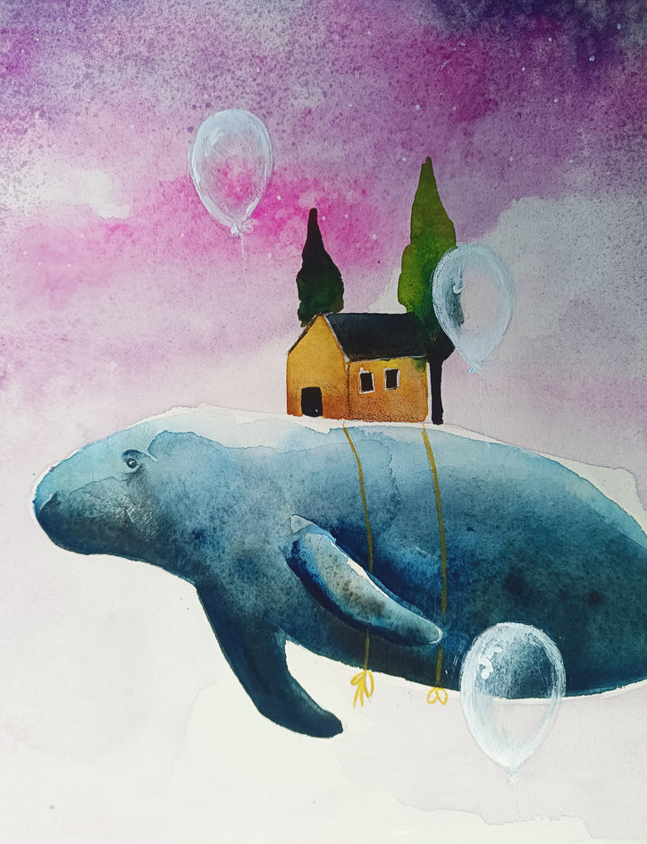 Carried by Dreams by Evgenia Smirnova |  Closeup View of Artwork 