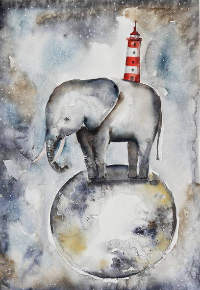 Elephant on the Moon by Evgenia Smirnova | Artwork Main Image