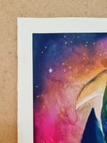 Original art for sale at UGallery.com | Guardian of Dreams by Evgenia Smirnova | $700 | watercolor painting | 23' h x 15' w | thumbnail 2