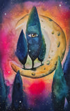 Original art for sale at UGallery.com | Guardian of Dreams by Evgenia Smirnova | $700 | watercolor painting | 23' h x 15' w | thumbnail 1