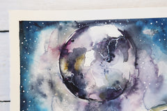 Original art for sale at UGallery.com | In Love by Evgenia Smirnova | $650 | watercolor painting | 23' h x 15' w | thumbnail 2