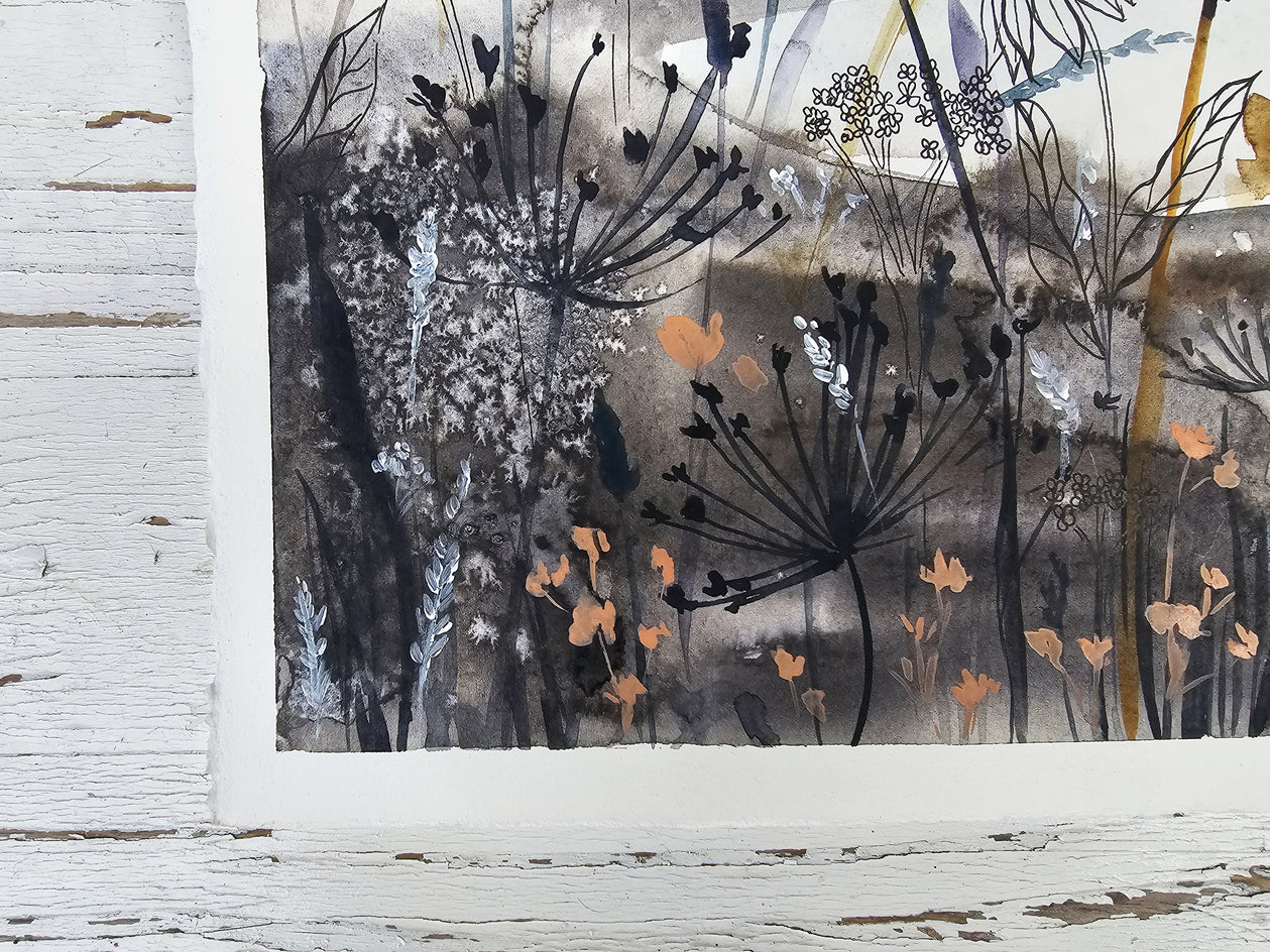 Over the Beach by Evgenia Smirnova |  Side View of Artwork 