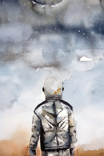 The Astronaut by Evgenia Smirnova |   Closeup View of Artwork 