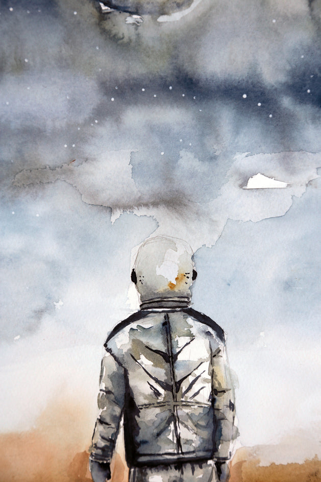 The Astronaut by Evgenia Smirnova |  Closeup View of Artwork 