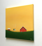 Original art for sale at UGallery.com | Under a Golden Sky by Sharon France | $525 | acrylic painting | 12' h x 12' w | thumbnail 3
