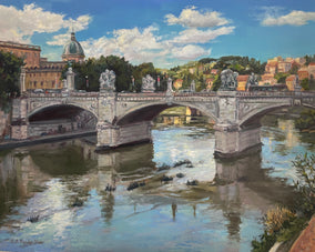 Original art for sale at UGallery.com | Memories of Rome by Faye Vander Veer | $4,375 | oil painting | 24' h x 30' w