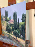 Original art for sale at UGallery.com | Memories of Tuscany by Faye Vander Veer | $1,050 | oil painting | 11' h x 14' w | thumbnail 2
